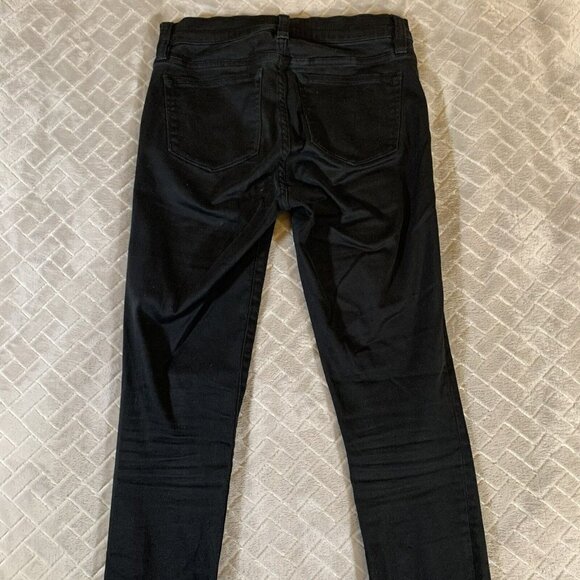 J Crew Womens 26 Denim Jeans Black Skinny Toothpick Stretch Low Rise Goth Grunge - Picture 11 of 11